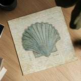 Beach Treasures I by Emily Adams. Shown as a detailed flat fine art print, highlighting archival giclee quality. Available as an archival giclee rolled canvas, fine art paper, or poster print. SKU 13494a.