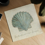 Beach Treasures I Christmas by Emily Adams. Shown as a detailed flat fine art print, highlighting archival giclee quality. Available as an archival giclee rolled canvas, fine art paper, or poster print. SKU 44922a.