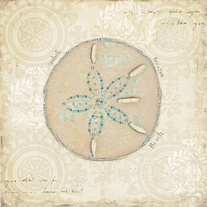 Beach Treasures IV by Emily Adams. SKU 13497a. Archival Giclee Fine art print for wall decor.