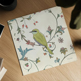 Birds Gem IV by Emily Adams. Shown as a detailed flat fine art print, highlighting archival giclee quality. Available as an archival giclee rolled canvas, fine art paper, or poster print. SKU 14125a.