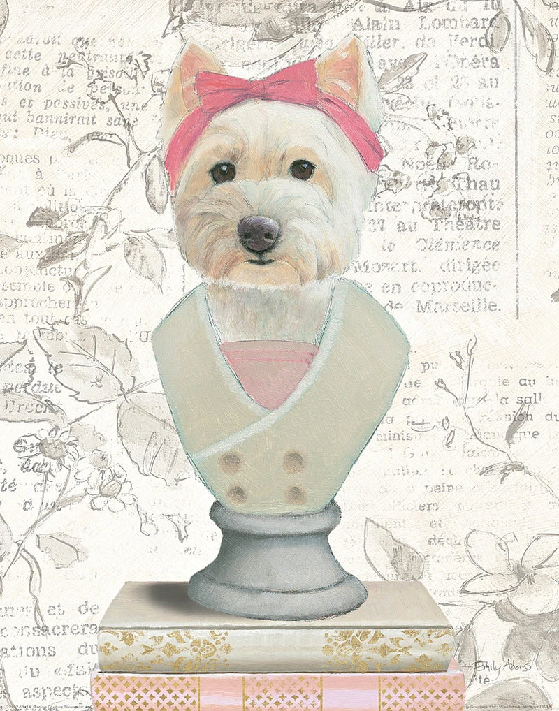 Canine Couture Newsprint II by Emily Adams