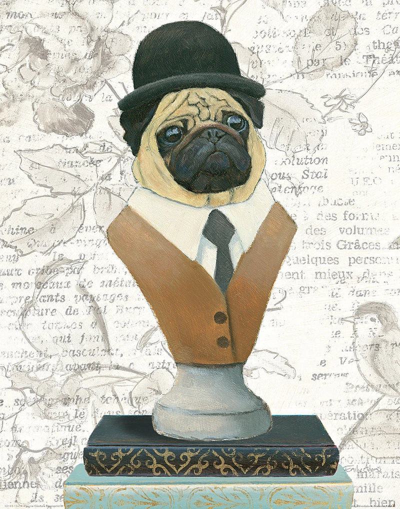 Canine Couture Newsprint III by Emily Adams