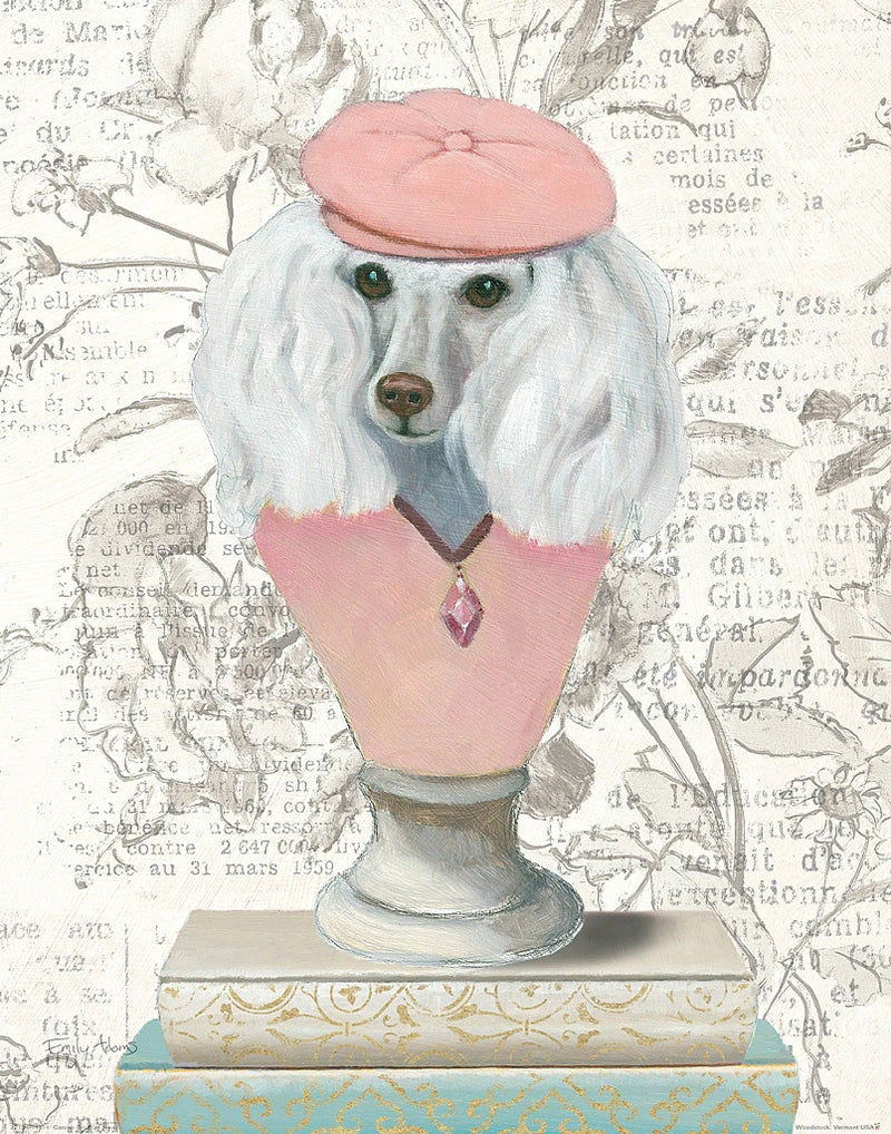 Canine Couture Newsprint IV by Emily Adams