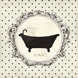 Cartouche Bath by Emily Adams. SKU 11965a. Archival Giclee Fine art print for wall decor.