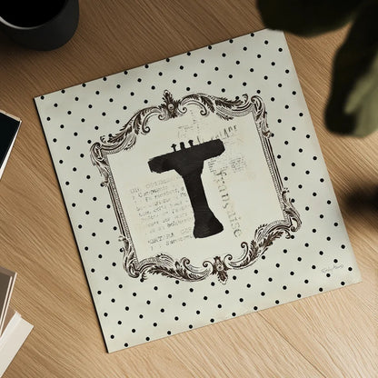 Cartouche Sink by Emily Adams. Shown as a detailed flat fine art print, highlighting archival giclee quality. Available as an archival giclee rolled canvas, fine art paper, or poster print. SKU 11966a.