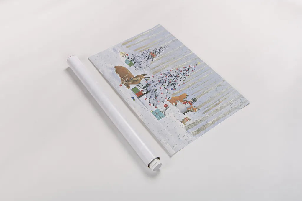 Christmas Critters Bright I by Emily Adams. shown as a rolled paper print. Available as archival giclee rolled canvas, fine art paper, or poster print. SKU 49189i.