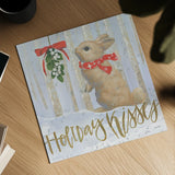 Christmas Critters Bright IV by Emily Adams. Shown as a detailed flat fine art print, highlighting archival giclee quality. Available as an archival giclee rolled canvas, fine art paper, or poster print. SKU 49192a.