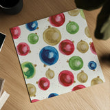 Christmas Critters Bright Pattern IIB by Emily Adams. Shown as a detailed flat fine art print, highlighting archival giclee quality. Available as an archival giclee rolled canvas, fine art paper, or poster print. SKU 49203a.