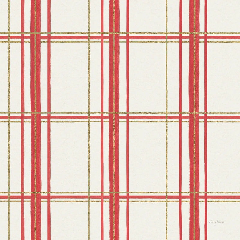 Christmas Critters Bright Pattern VB by Emily Adams. SKU 49209a. Archival Giclee Fine art print for wall decor.