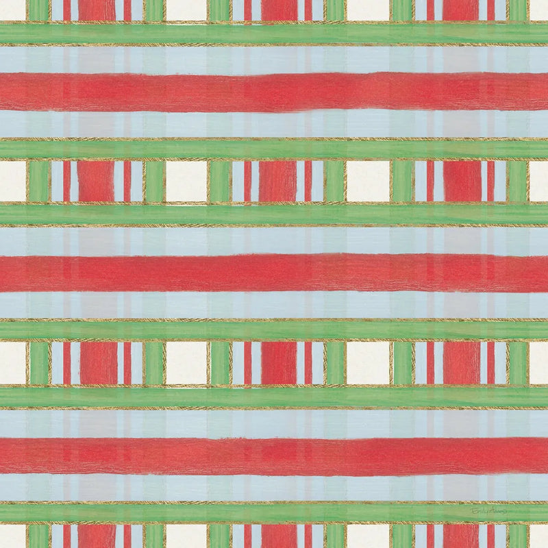 Christmas Critters Bright Pattern VIB by Emily Adams. SKU 49211a. Archival Giclee Fine art print for wall decor.