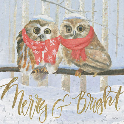 Christmas Critters Bright V by Emily Adams. SKU 49193a. Archival Giclee Fine art print for wall decor.