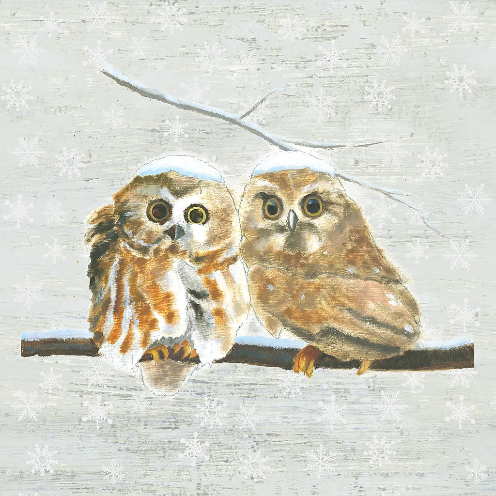 Christmas Critters I by Emily Adams. SKU 29325a. Archival Giclee Fine art print for wall decor.