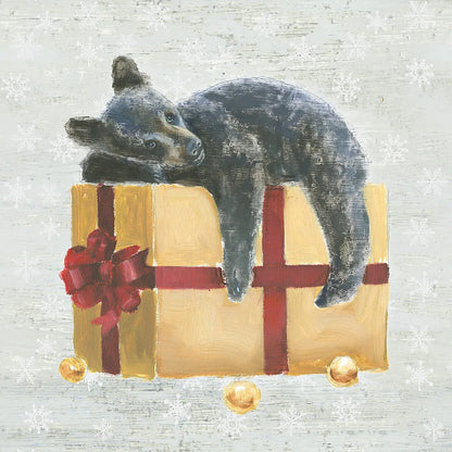 Christmas Critters III by Emily Adams. SKU 29327a. Archival Giclee Fine art print for wall decor.