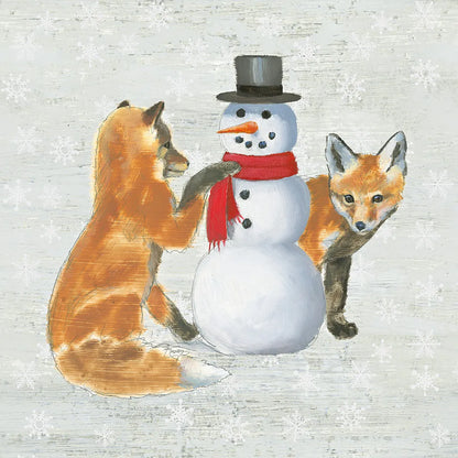 Christmas Critters V by Emily Adams. SKU 29329a. Archival Giclee Fine art print for wall decor.