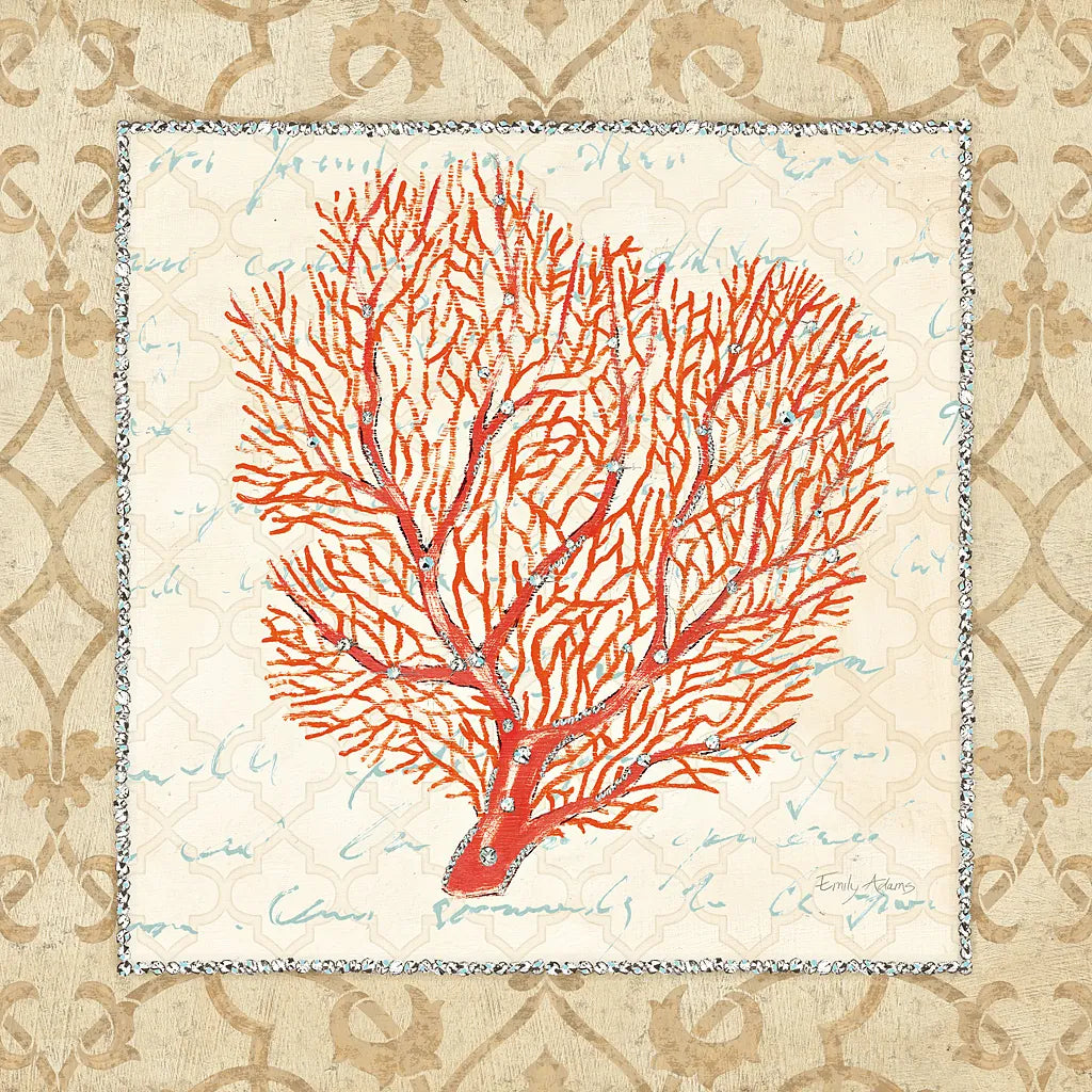 Coral Beauty Light III by Emily Adams. SKU 13490a. Archival Giclee Fine art print for wall decor.