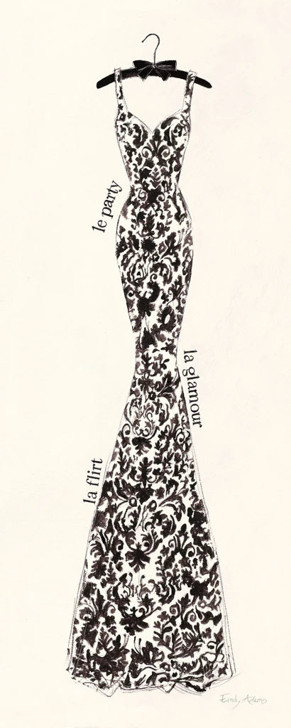 Couture Noir  Original II by Emily Adams