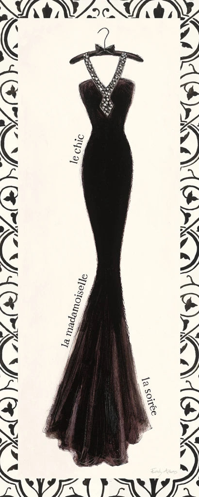 Couture Noir Original III with Border by Emily Adams