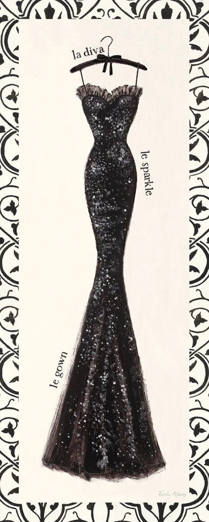 Couture Noir Original IV with Border by Emily Adams