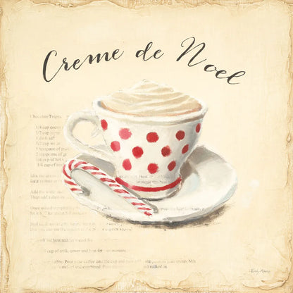 Creme de Noel by Emily Adams. SKU 19060a. Archival Giclee Fine art print for wall decor.