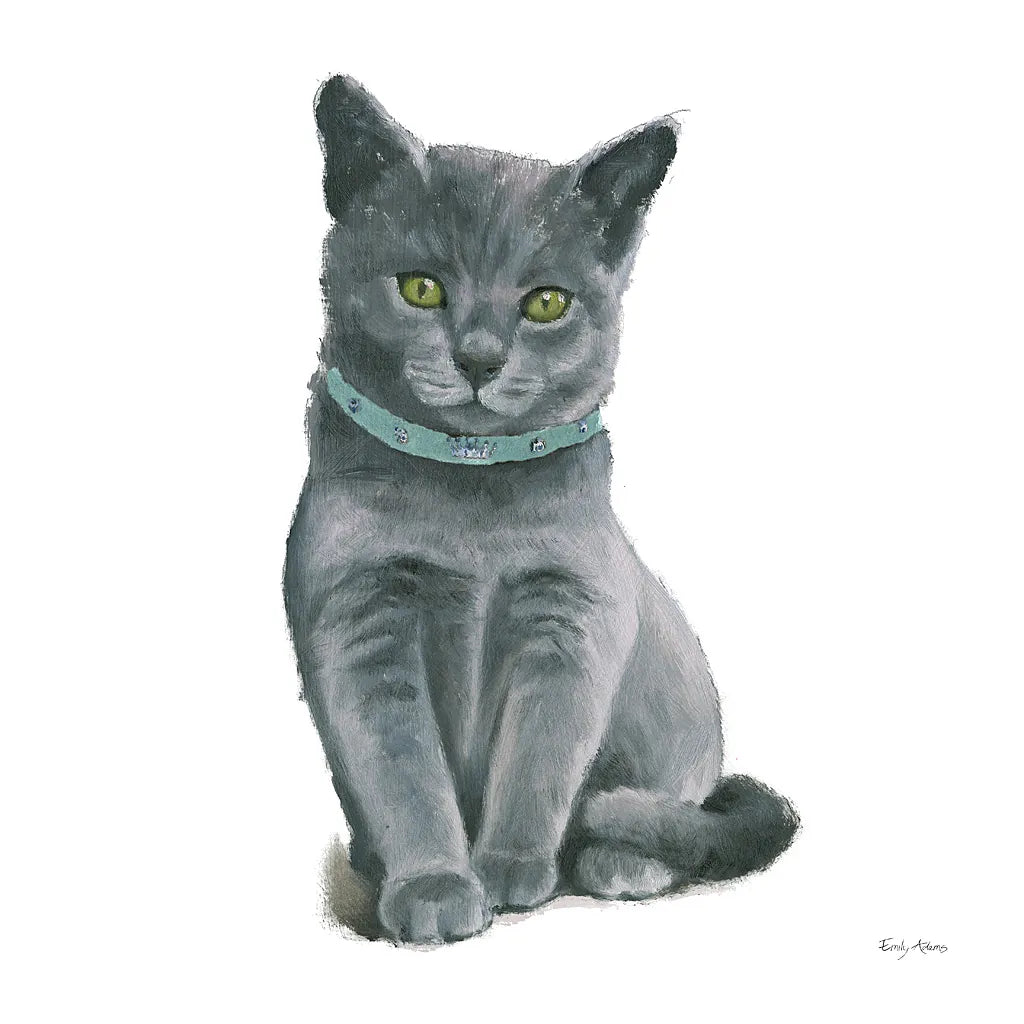 Cutie Kitties VI by Emily Adams. SKU 44468a. Archival Giclee Fine art print for wall decor.