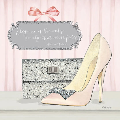 Elegance is the Only Beauty that Never Fades by Emily Adams. SKU 30587a. Archival Giclee Fine art print for wall decor.