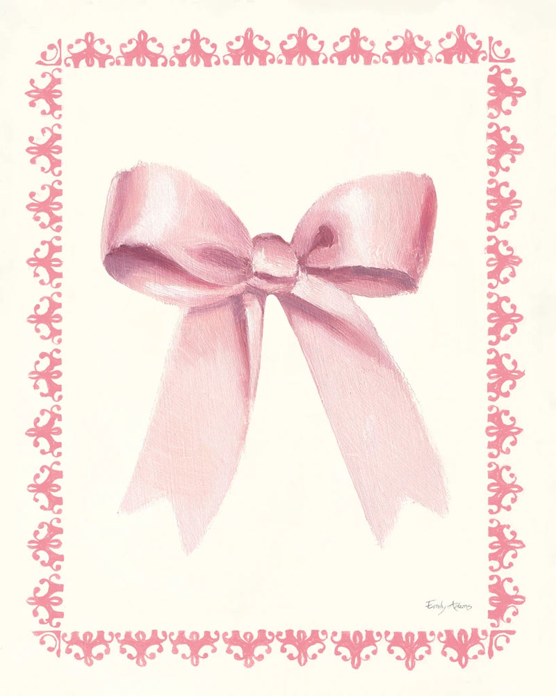 Emilys Bows Pink I by Emily Adams