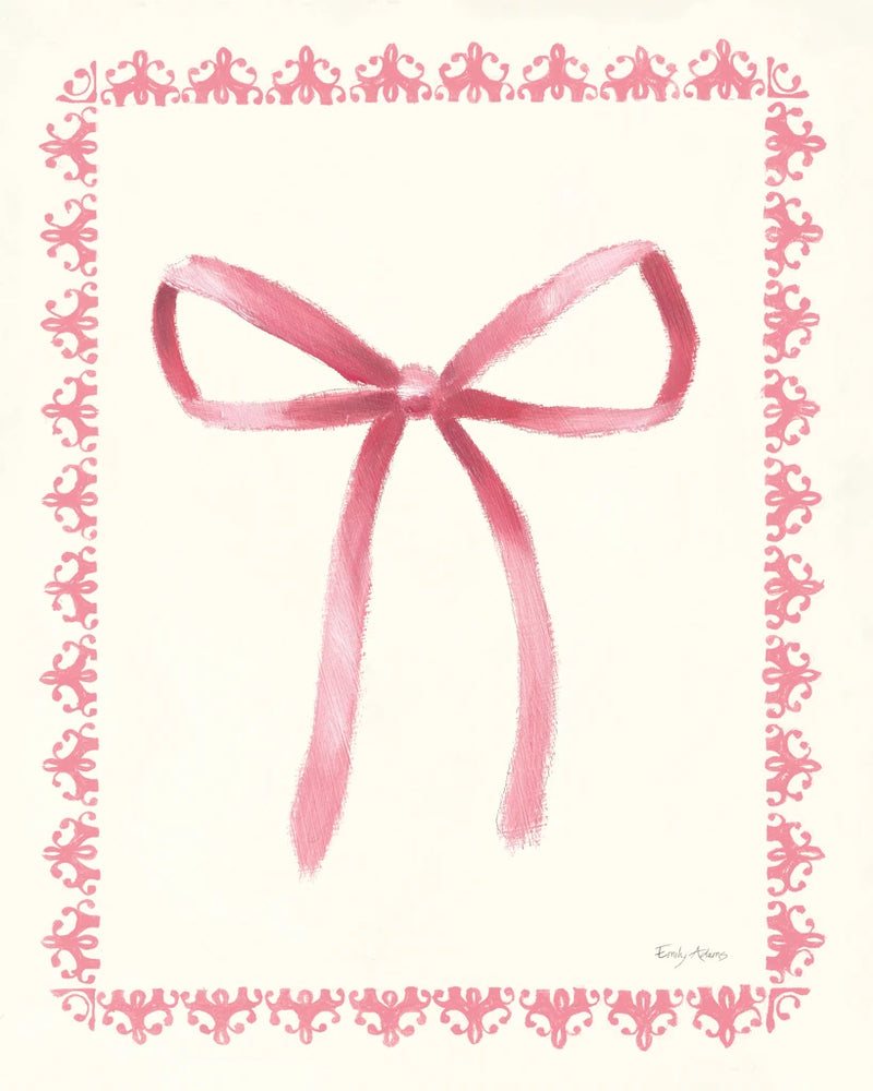 Emilys Bows Pink II by Emily Adams