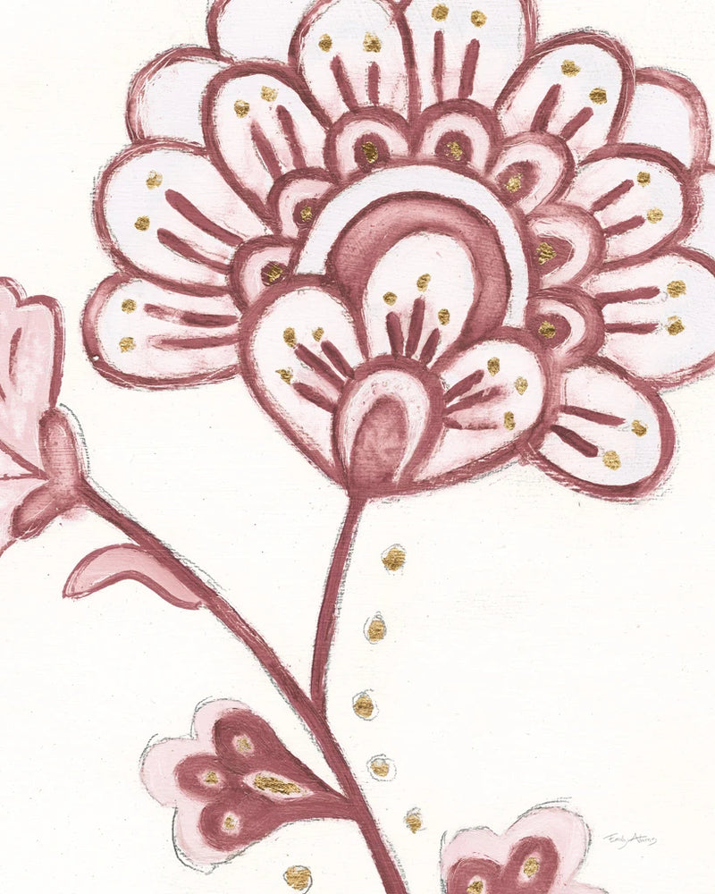 Flora Chinoiserie III Pink by Emily Adams