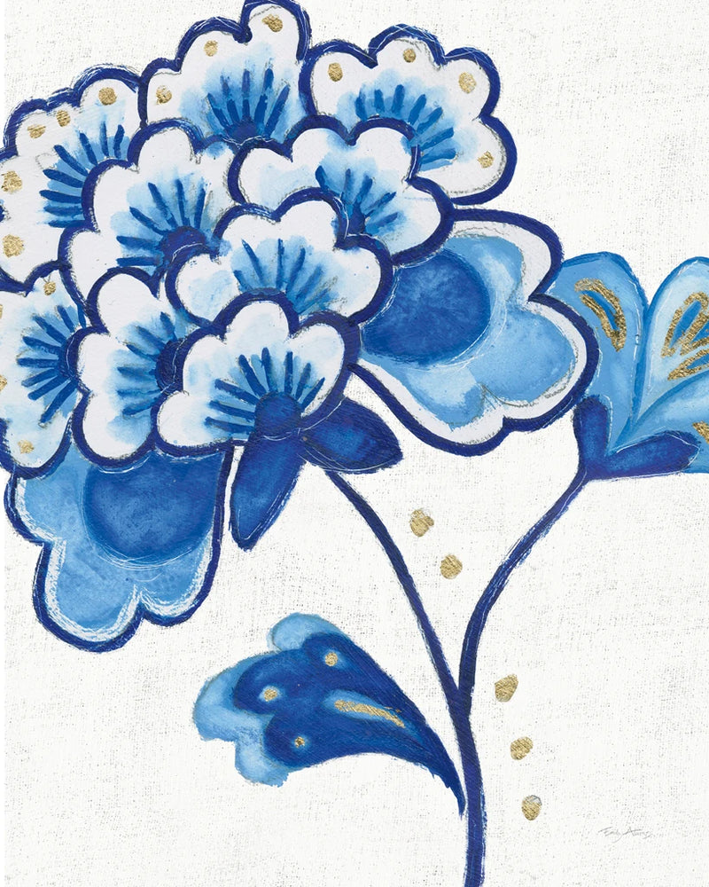Flora Chinoiserie IV Textured by Emily Adams