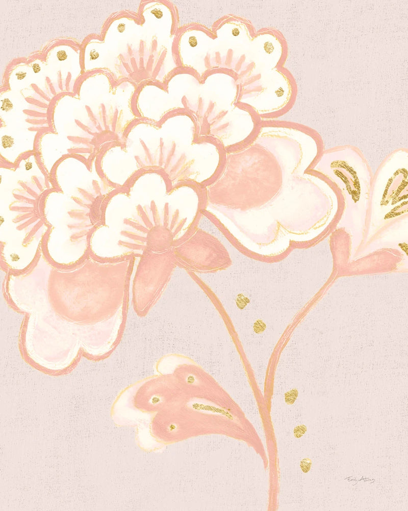 Flora Chinoiserie IV Textured Terra by Emily Adams