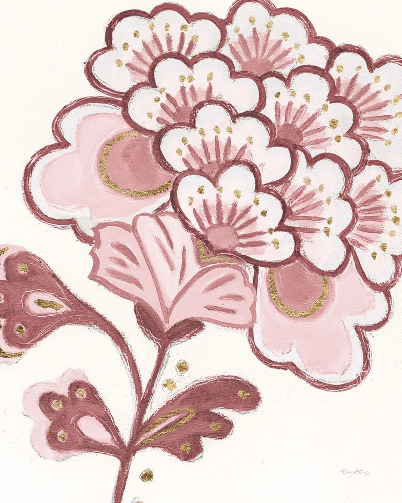 Flora Chinoiserie V Pink by Emily Adams