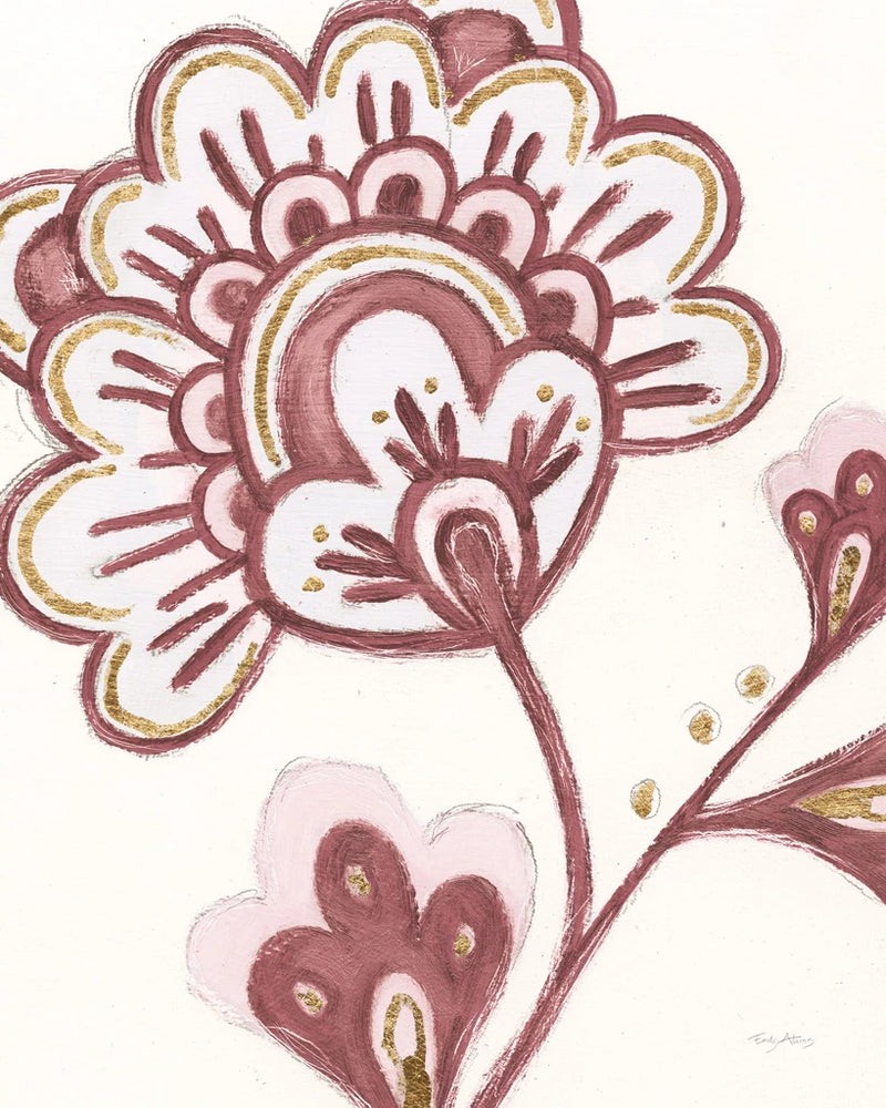 Flora Chinoiserie VI Pink by Emily Adams