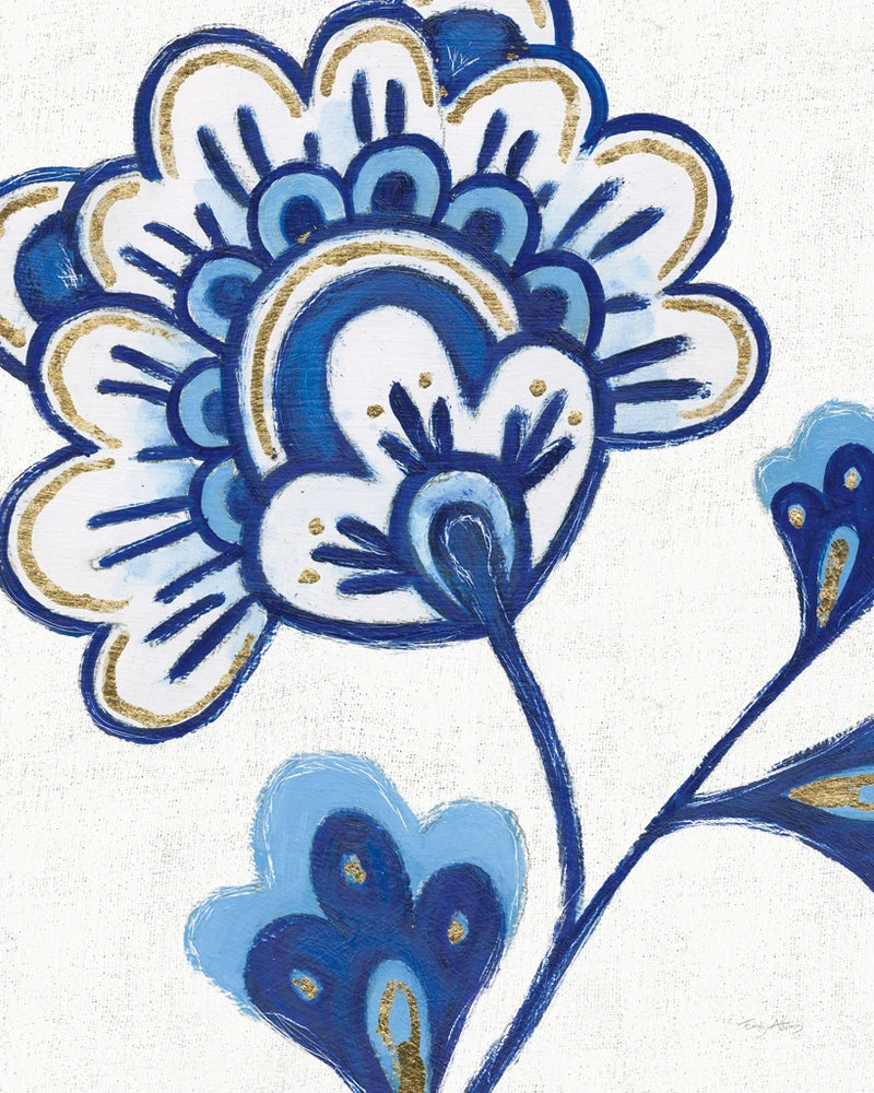 Flora Chinoiserie VI Textured by Emily Adams