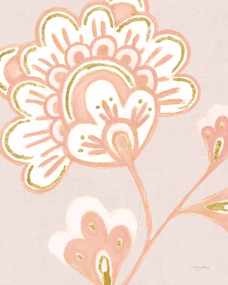 Flora Chinoiserie VI Textured Terra by Emily Adams