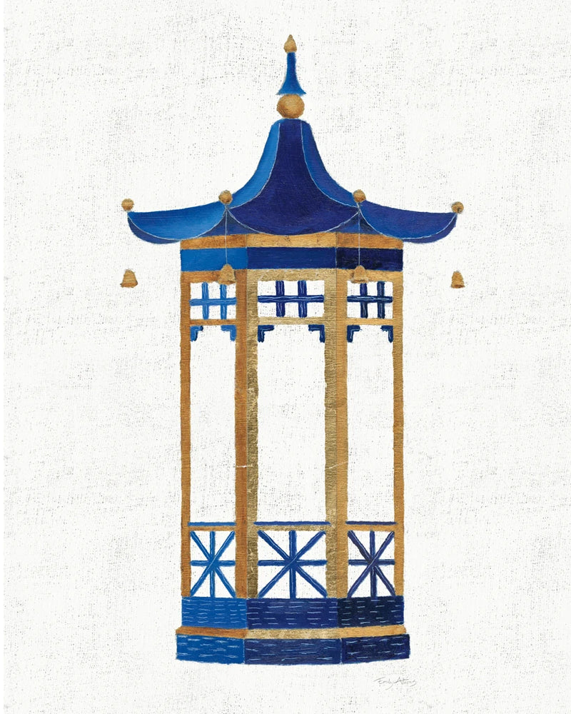 Flora Chinoiserie VII Textured by Emily Adams