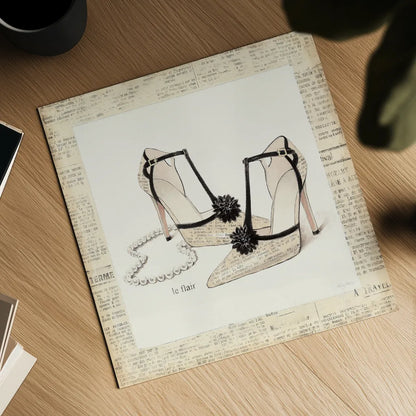 From Emilys Closet I Square by Emily Adams. Shown as a detailed flat fine art print, highlighting archival giclee quality. Available as an archival giclee rolled canvas, fine art paper, or poster print. SKU 11039a.