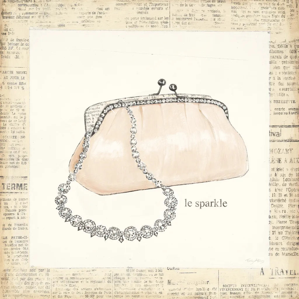 From Emilys Closet II Square by Emily Adams. SKU 11040a. Archival Giclee Fine art print for wall decor.