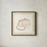 From Emilys Closet II Square by Emily Adams. Shown in a sleek black glass frame for a contemporary gallery look. Available as an archival giclee rolled canvas, fine art paper, or poster print. SKU 11040a.