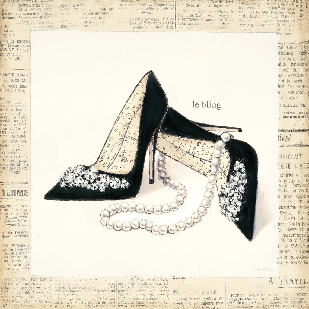 From Emilys Closet IV Square by Emily Adams. SKU 11042a. Archival Giclee Fine art print for wall decor.