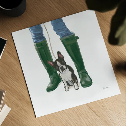 Furry Fashion Friends IX by Emily Adams. Shown as a detailed flat fine art print, highlighting archival giclee quality. Available as an archival giclee rolled canvas, fine art paper, or poster print. SKU 86023a.