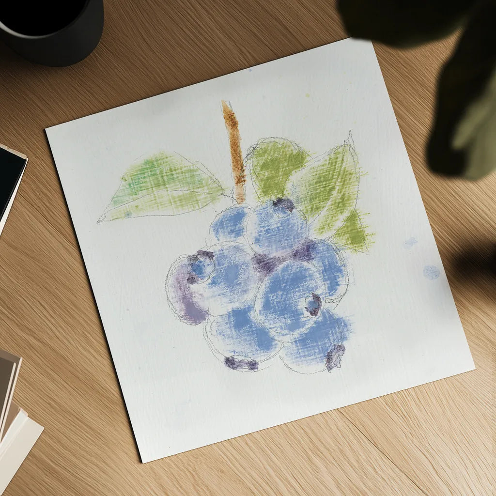 Garden Delight II by Emily Adams. Shown as a detailed flat fine art print, highlighting archival giclee quality. Available as an archival giclee rolled canvas, fine art paper, or poster print. SKU 24835a.