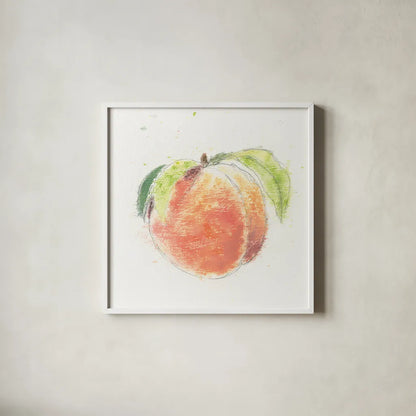 Garden Delight IV by Emily Adams. Shown in a crisp white glass frame for a clean and minimalist style. Available as an archival giclee rolled canvas, fine art paper, or poster print. SKU 24837a.