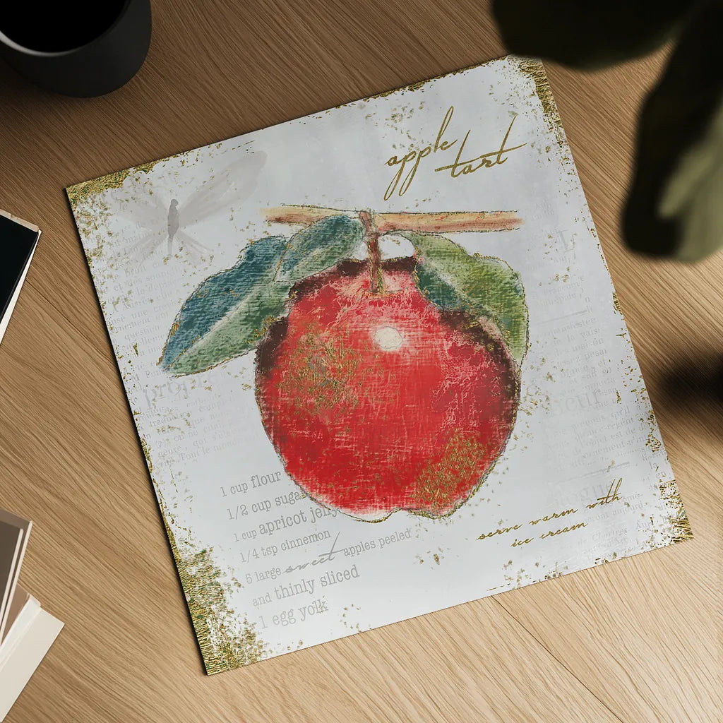 Garden Treasures I by Emily Adams. Shown as a detailed flat fine art print, highlighting archival giclee quality. Available as an archival giclee rolled canvas, fine art paper, or poster print. SKU 25984a.