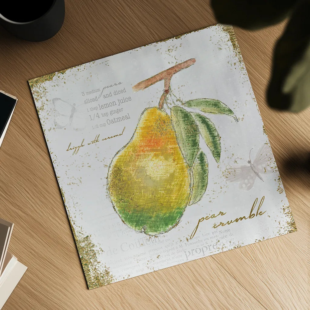 Garden Treasures III by Emily Adams. Shown as a detailed flat fine art print, highlighting archival giclee quality. Available as an archival giclee rolled canvas, fine art paper, or poster print. SKU 25986a.