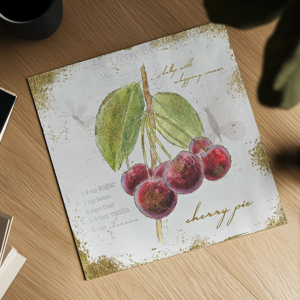 Garden Treasures IV by Emily Adams. Shown as a detailed flat fine art print, highlighting archival giclee quality. Available as an archival giclee rolled canvas, fine art paper, or poster print. SKU 25987a.