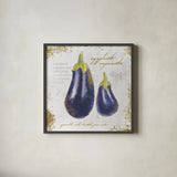 Garden Treasures IX by Emily Adams. Shown in a sleek black glass frame for a contemporary gallery look. Available as an archival giclee rolled canvas, fine art paper, or poster print. SKU 25992a.