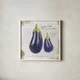 Garden Treasures IX by Emily Adams. Shown in a crisp white glass frame for a clean and minimalist style. Available as an archival giclee rolled canvas, fine art paper, or poster print. SKU 25992a.