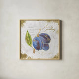 Garden Treasures VI by Emily Adams. Shown in a natural wood glass frame for a timeless modern aesthetic. Available as an archival giclee rolled canvas, fine art paper, or poster print. SKU 25989a.