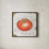 Garden Treasures VII by Emily Adams. Shown in a sleek black glass frame for a contemporary gallery look. Available as an archival giclee rolled canvas, fine art paper, or poster print. SKU 25990a.