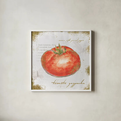 Garden Treasures VII by Emily Adams. Shown in a crisp white glass frame for a clean and minimalist style. Available as an archival giclee rolled canvas, fine art paper, or poster print. SKU 25990a.